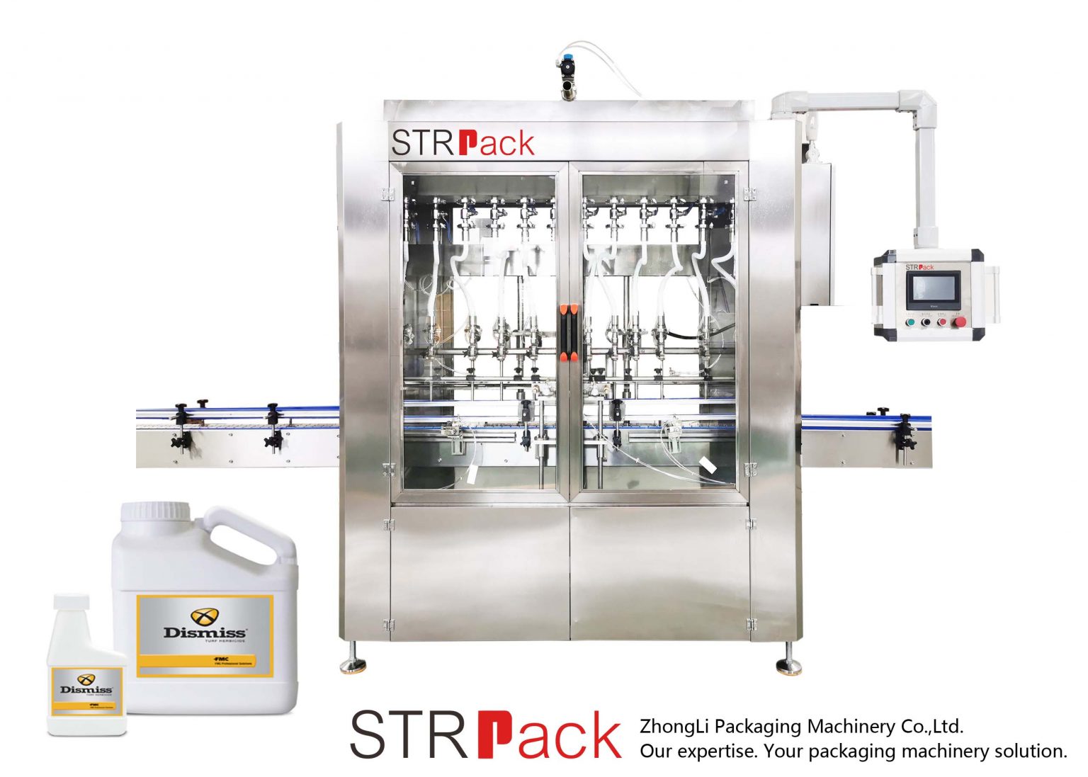Otomatik Yerçekimi Tipi Sıvı Dolum Makinesi Strpack